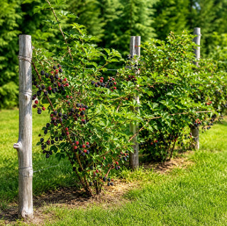 1 gal. Triple Crown Thornless Blackberry Plants – Live Fruiting Berry Bushes, 2-Pack